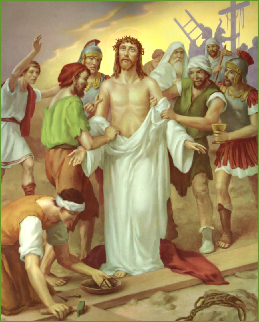 Station 10 – Jesus Clothes are Taken Away.