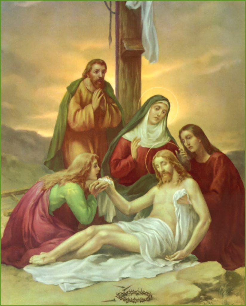 Station 13 – Jesus is Taken Down from the Cross.