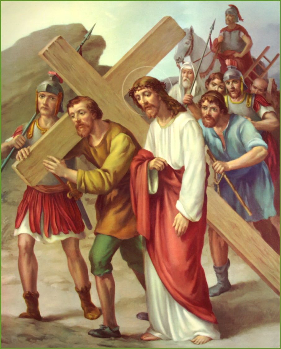 Station 5 – Simon Helps Jesus Carry the Cross.
